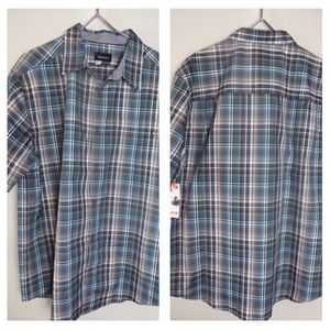 Marmot Dobson SS Button Up Plaid Sport Shirt NWT